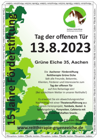 Fest Reiten Aachen Fest der Pferde Reittherapie Grüne Eiche 