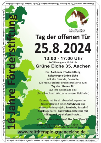 tag der offenen Tür Aachen Roetgen Stolberg Reiten Reittherapie Städteregion 